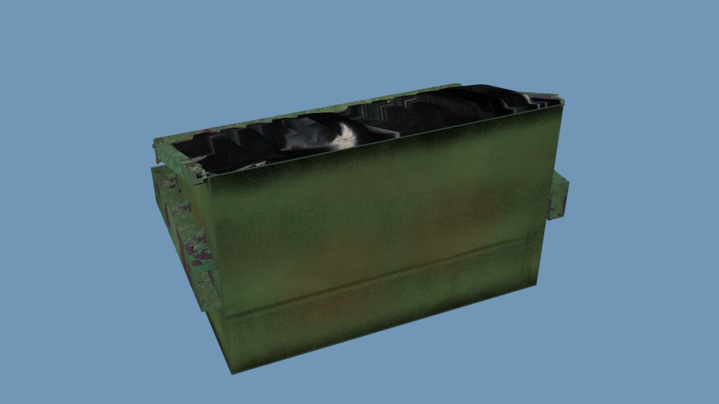 Dumpster textured for the Blender game engine preview image 5